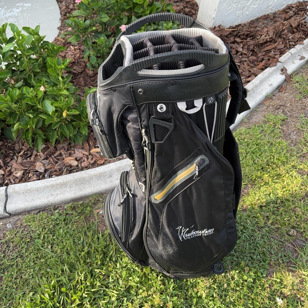 Sun Mountain Golf Cart Bag Mens Large Black 14-Way Divider Wuskowhan Pockets